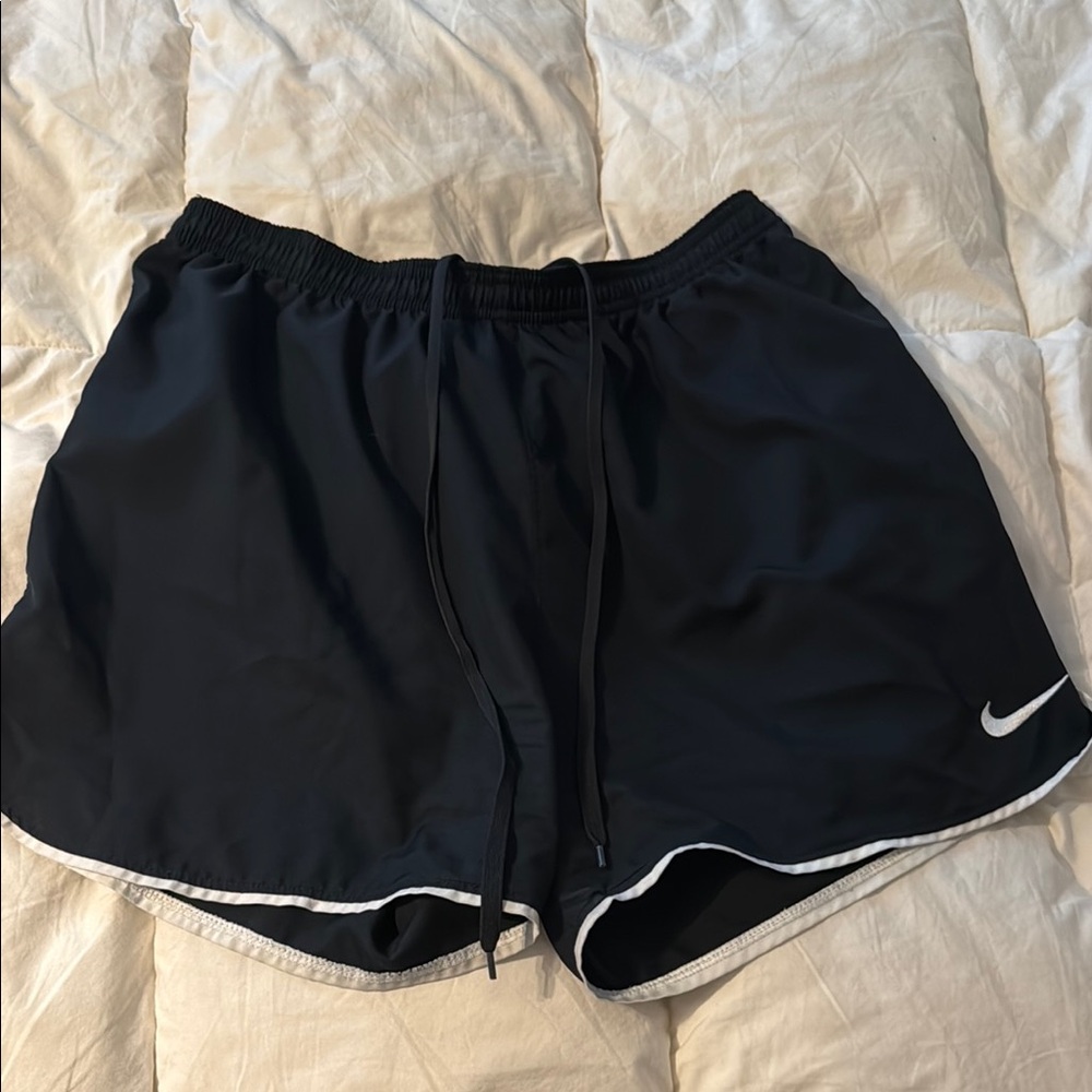 Nike Black Soccer Athletic Shorts Lightweight Elastic Waist